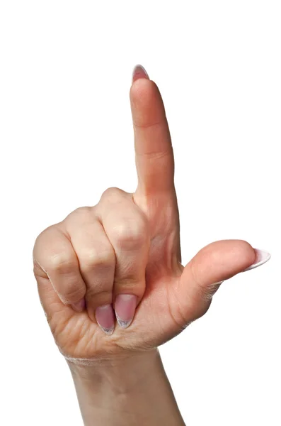 Pointing finger — Stock Photo, Image