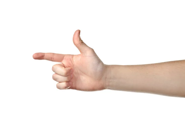 Pointing finger Royalty Free Stock Photos