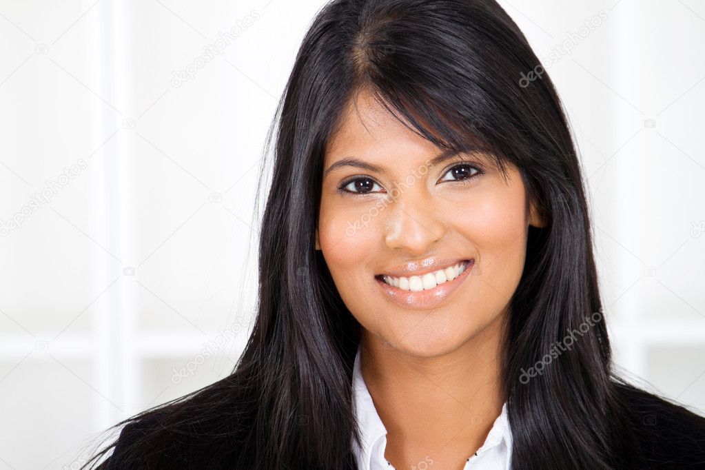 Indian businesswoman closeup portrait