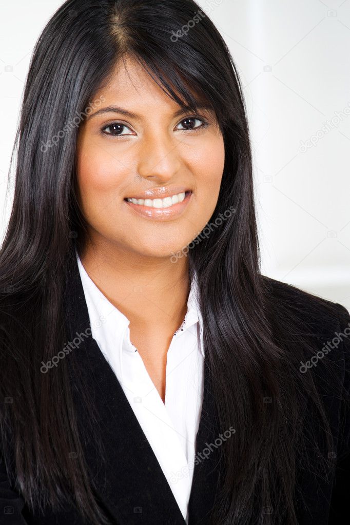 Hispanic businesswoman closeup portrait