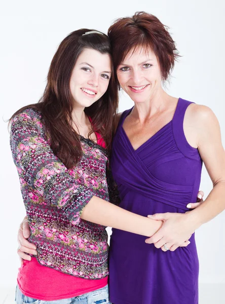 Mor och tonårsdotter — Stockfoto
