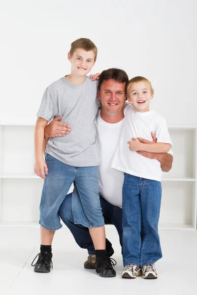 Mutlu baba ve oğullar — Stok fotoğraf
