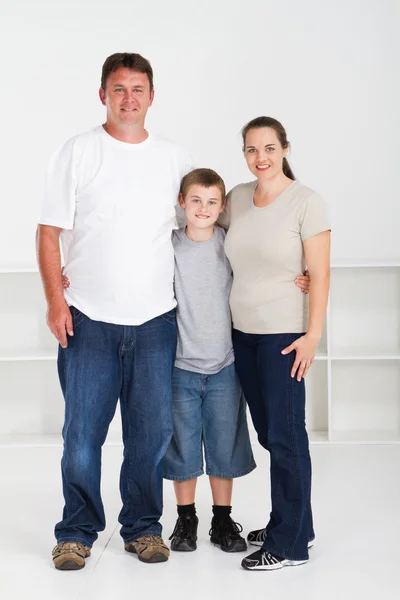 Üç mutlu aile — Stok fotoğraf