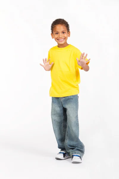Schattige Afro-Amerikaanse jongen — Stockfoto