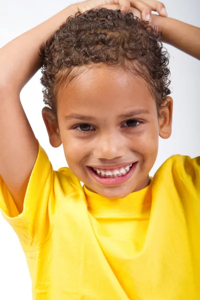 Cute african american little boy — Stock Photo, Image