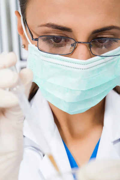 Young female lab technician — Stock Photo, Image