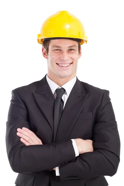 Jonge mannelijke bouw manager — Stockfoto
