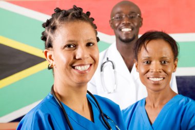 Güney Afrikalı sağlık çalışanları portre