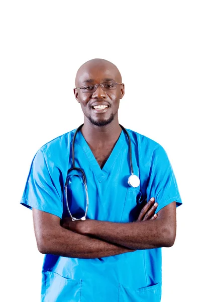 Giovane medico afroamericano — Foto Stock