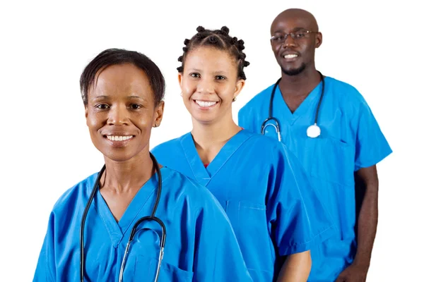 Grupa african american lekarzy — Zdjęcie stockowe