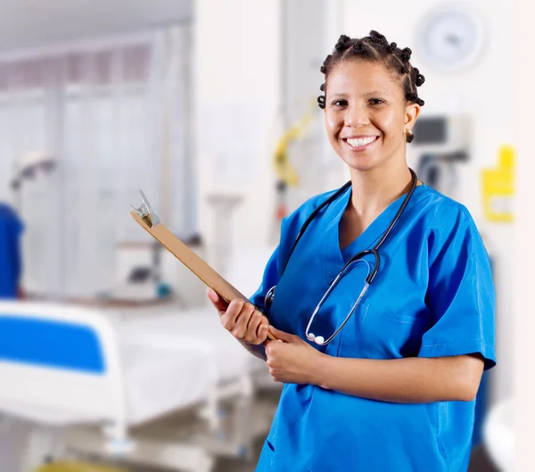 Enfermeira afro-americana — Fotografia de Stock