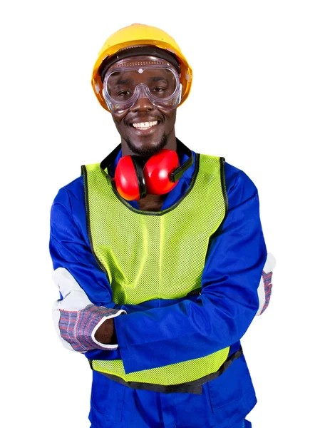 Construtor africano masculino — Fotografia de Stock