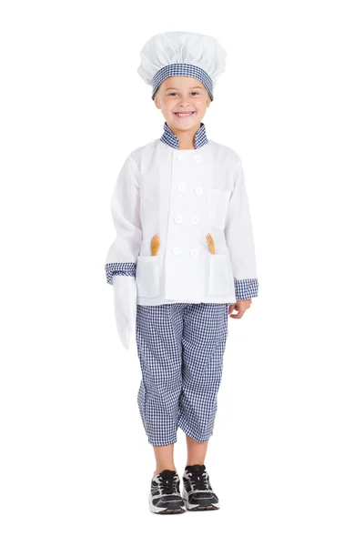 Happy little kid chef — Stock Photo, Image