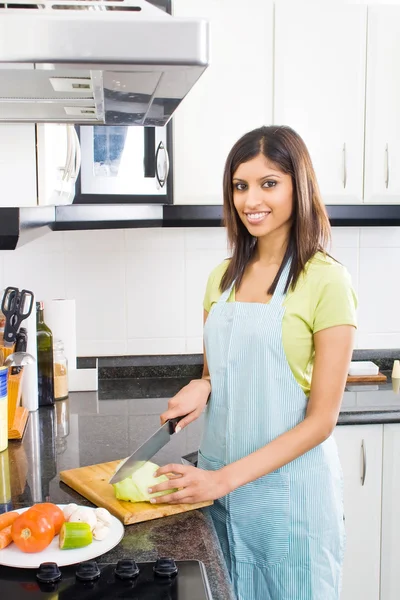 Young pretty woman cooking — Stock Photo, Image
