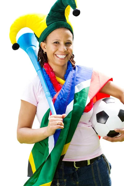 Fan piłki nożnej Afryki — Zdjęcie stockowe