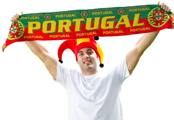 Portugal fã de futebol — Fotografia de Stock