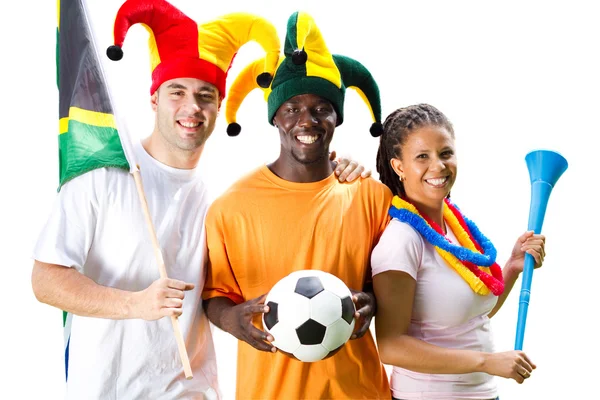Group of south african soccer fans Stock Picture