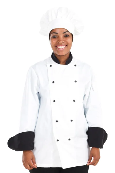 Afrikanska amerikanska kvinnliga kock — Stockfoto