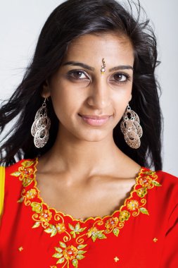 güzel bir Hint kadın portre portre