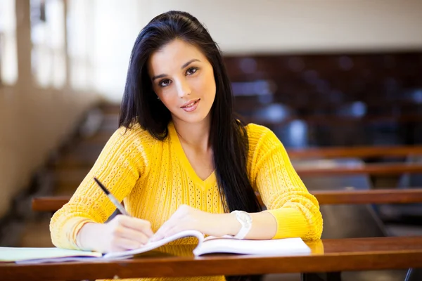 College student in lecture hall — Stock Photo, Image