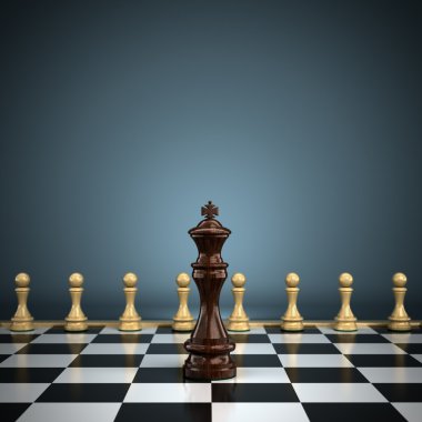 King with pawns clipart