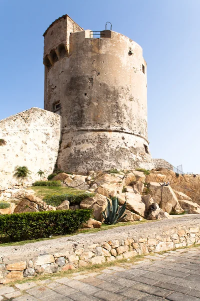 Średniowieczna wieża w marciana, wyspa elba — Zdjęcie stockowe