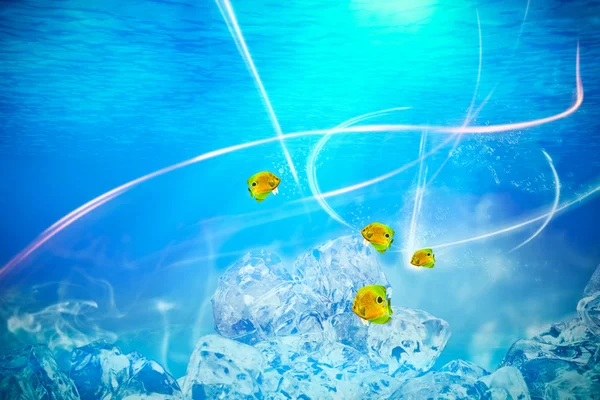 Abstracte onderwater achtergrond — Stockfoto