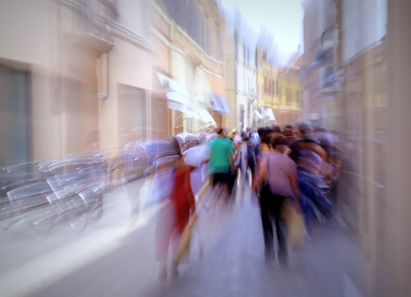 stock image Busy european street