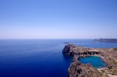 St Paul Bay, Lindos, Rhodes, Greece clipart