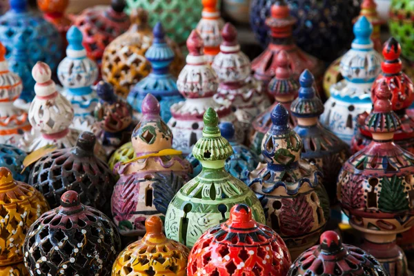 Lâmpadas Tunisinas no mercado em Djerba Tunísia — Fotografia de Stock