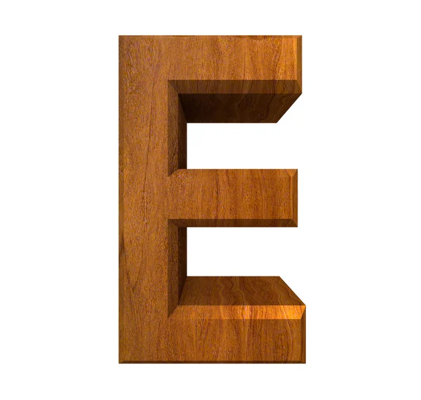 3D bokstaven q i trä — Stockfoto