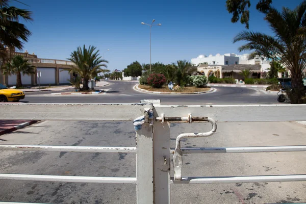 Portão detalhe em Djerba Tunísia — Fotografia de Stock