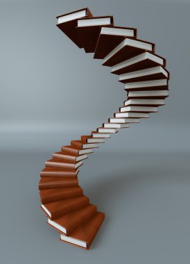 Books stair clipart