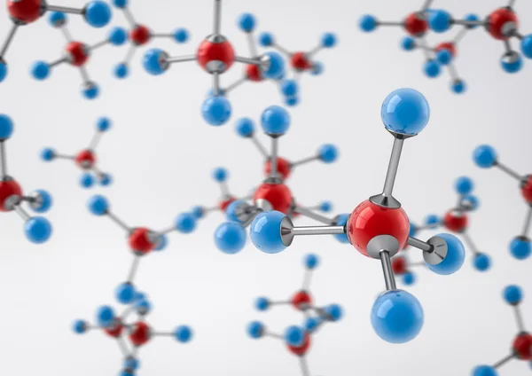 Молекулы метана — стоковое фото