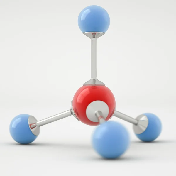 Молекула метану — стокове фото