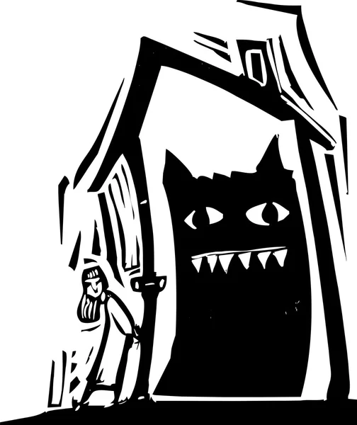 怪物的房子 — 图库矢量图片