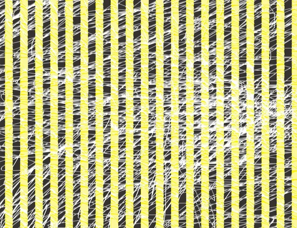 Linear riscado grunge amarelo-preto fundo — Vetor de Stock