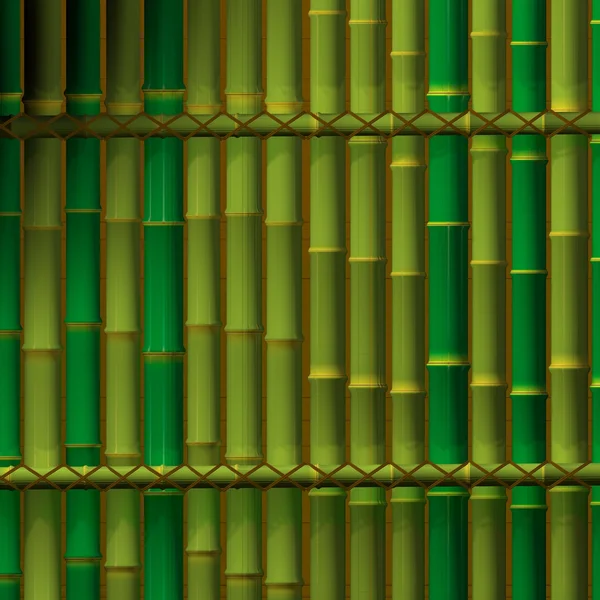 Gráficos 3D, fundo dos troncos de bambu — Fotografia de Stock