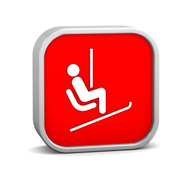 Chair lift sign clipart