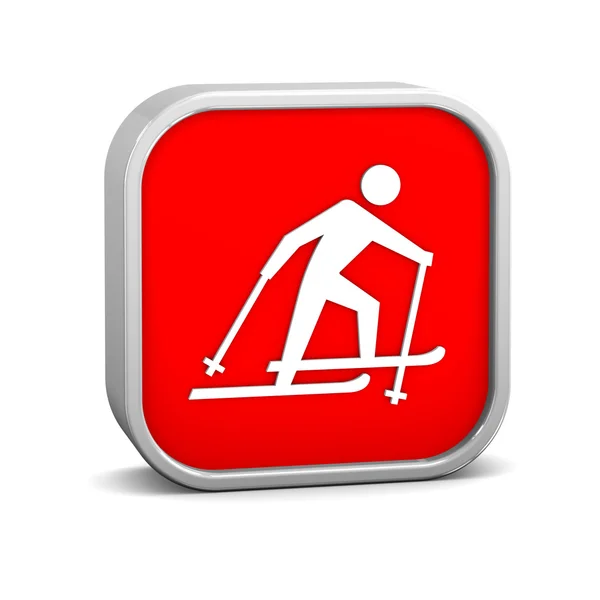 Cross country skiing sign — Stock Photo, Image