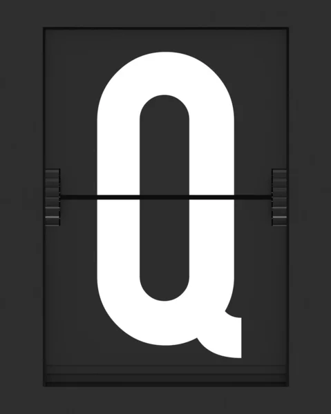 Mekanik takvim kurulu q harfi — Stok fotoğraf