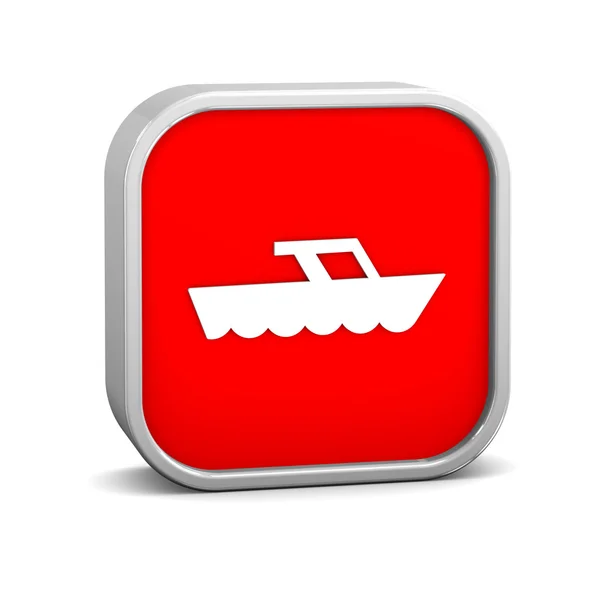 Motorboot teken — Stockfoto