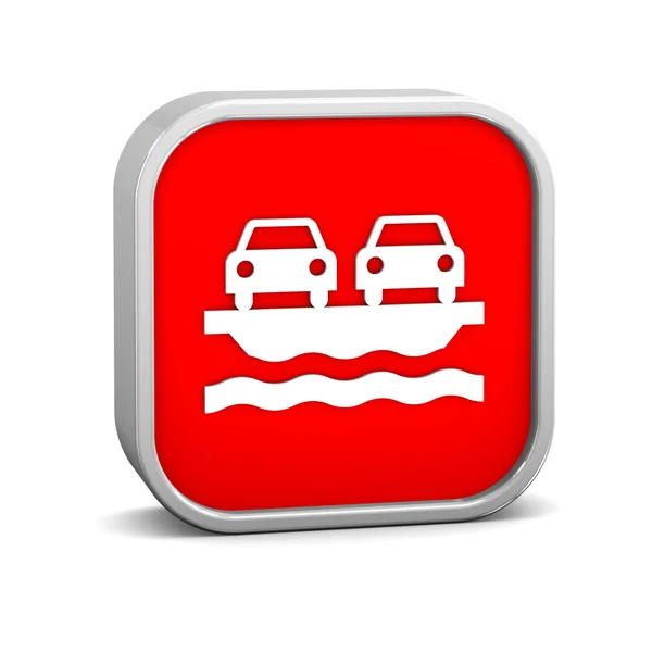 Vehicle Ferry sign — Stock Photo, Image