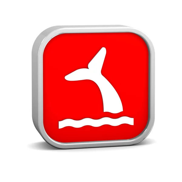 Velryba zobrazení znamení — Stock fotografie