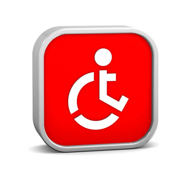 Znak dostępne dla wózków inwalidzkich — Zdjęcie stockowe