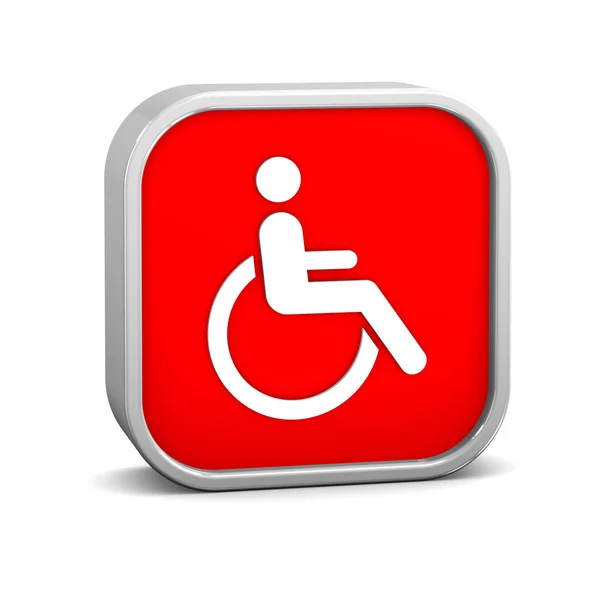 Mozgássérültek számára könnyen hozzáférhető jele — Stock Fotó
