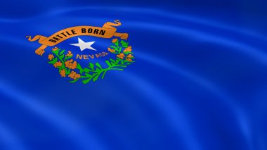 Nevadan flag in the wind clipart