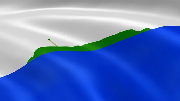Navassa Island flag i vinden - Stock-foto
