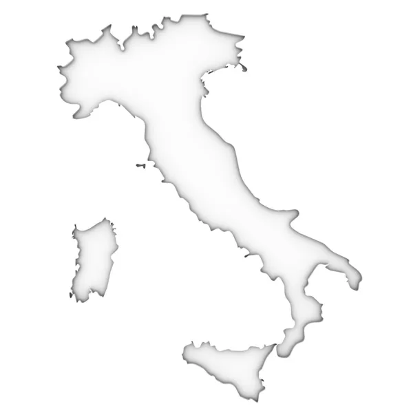 Italien Kort - Stock-foto
