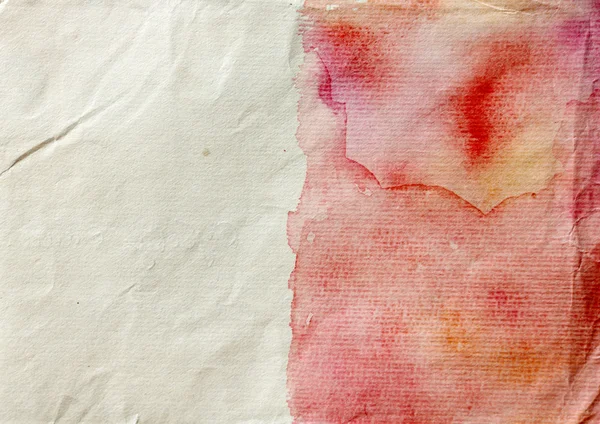 Soyut kırmızı sulu boya el boyalı arka plan — Stok fotoğraf